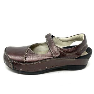 Wolky Strap Cloggy Murano Varnished leather
